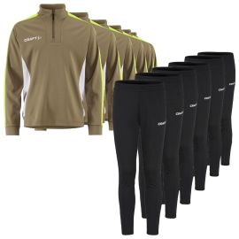 Craft Evolve 2.0 Trainingstop Satz Kinder 2-teilig Contrast Trainingstop Slim Trainingshose
