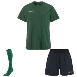 Craft Evolve 2.0 Trikotsatz Damen 3-teilig Structured Trainingsshirt Trainingsshorts Sockenstutzen