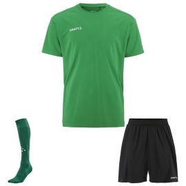 Craft Evolve 2.0 Trikotsatz Herren Damen 3-teilig Structured Trainingsshirt Trainingsshorts Sockenstutzen