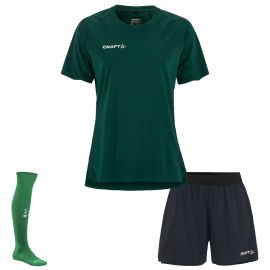 Craft Extend 2.0 Trikotsatz Damen 3-teilig Trainingsshirt Trainingsshorts Sockenstutzen