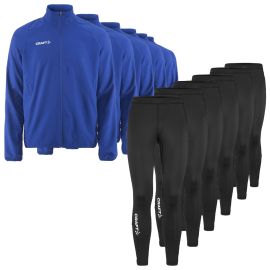 Craft Rush 2.0 Trainingsanzug Satz Herren Damen 2-teilig Trainingsjacke Zip Tights