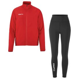 Craft Rush 2.0 Trainingsanzug Damen 2-teilig Trainingsjacke Tights