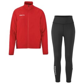 Craft Rush 2.0 Trainingsanzug Damen 2-teilig Trainingsjacke Zip Tights