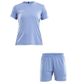 Craft Squad Go Fussball Shirt Set Damen 2-teilig Solid Trainingsshirt Solid Trainingsshorts