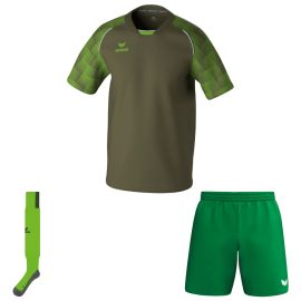 Erima Evo Star Trikotsatz Herren Damen 3-teilig Fussball Trikot Shorts Stutzenstrumpf