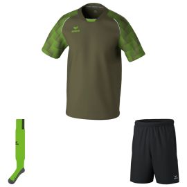Erima Evo Star Trikotsatz Herren Damen 3-teilig Fussball Trikot Trainingsshort Stutzenstrumpf
