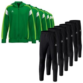 Erima Trainingsanzug Satz Celebrate 125 Herren Damen 2-teilig Trainingsjacke mit Kapuze Trainingshose