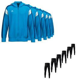 Erima Trainingsanzug Satz Celebrate 125 Kinder 2-teilig Trainingsjacke mit Kapuze Winterlauftights