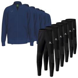 Erima Trainingsanzug Satz Premia Herren Damen 2-teilig Trainingsjacke Trainingshose