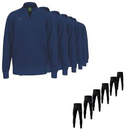 Erima Trainingsanzug Satz Premia Herren Damen 2-teilig Trainingsjacke Winterlauftights