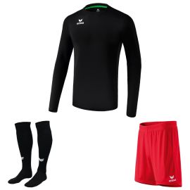 Erima Trikotsatz langarm Liga Herren Damen 3-teilig Trikot langarm Short mit Innenslip Fussballsocken