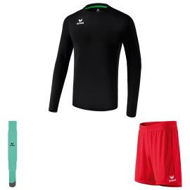 Erima Trikotsatz langarm Liga Herren Damen 3-teilig Trikot langarm Short mit Innenslip Sockenstutzen