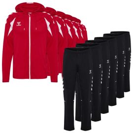 Hummel Core 2.0 Trainingsanzug Satz Herren Damen 2-teilig Trainingsjacke mit Kapuze Sweathose