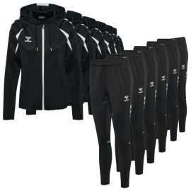 Hummel Core 2.0 Trainingsanzug Satz Damen 2-teilig Trainingsjacke mit Kapuze Trainingshose