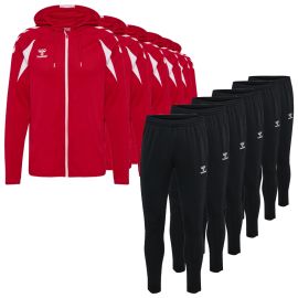 Hummel Core 2.0 Trainingsanzug Satz Herren Damen 2-teilig Trainingsjacke mit Kapuze Trainingshose