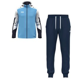 Jako Dynamic Trainingsanzug Set Herren Damen 2-teilig Trainingsjacke mit Kapuze Sweathose mit Bündchen