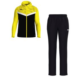 Jako Iconic Präsentationsanzug Set Damen 2-teilig Kapuzen Präsentationsjacke Präsentationshose