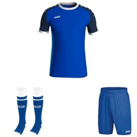 Jako Iconic Trikotsatz Herren Damen 3-teilig Fussball Trikot Fussball Short mit Innenslip Stutzenstrumpf