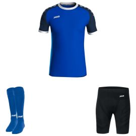 Jako Iconic Trikotsatz Herren Damen 3-teilig Fussball Trikot Unterziehhose kurz Sockenstutzen
