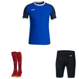 Jako Iconic Trikotsatz Herren Damen 3-teilig Fussball Trikot Unterziehhose kurz Stutzenstrumpf