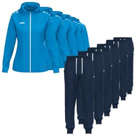 Jako One Trainingsanzug Satz Herren Damen 2-teilig Damen Trainingsjacke mit Kapuze Sweathose mit Bündchen