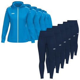 Jako One Trainingsanzug Satz Herren Damen 2-teilig Damen Trainingsjacke mit Kapuze Tights