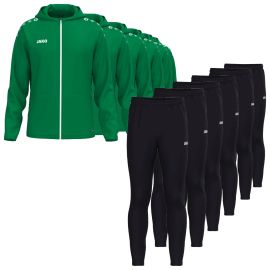 Jako One Trainingsanzug Satz Herren Damen 2-teilig Trainingsjacke mit Kapuze Trainingshose Light
