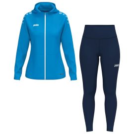 Jako One Trainingsanzug Set Herren Damen 2-teilig Damen Trainingsjacke mit Kapuze Tights
