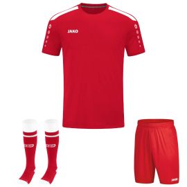 Jako Power Trikotsatz Herren 3-teilig Fussball Trikot Fussball Short mit Innenslip Stutzenstrumpf