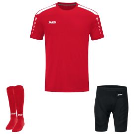 Jako Power Trikotsatz Herren 3-teilig Fussball Trikot Unterziehhose kurz Sockenstutzen