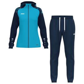 Jako Sonic Trainingsanzug Set Herren Damen 2-teilig Damen Trainingsjacke mit Kapuze Sweathose