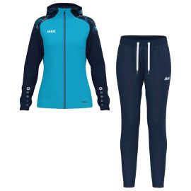 Jako Sonic Trainingsanzug Set Herren Damen 2-teilig Damen Trainingsjacke mit Kapuze Sweathose