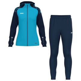 Jako Sonic Trainingsanzug Set Herren Damen 2-teilig Damen Trainingsjacke mit Kapuze Trainingshose Light
