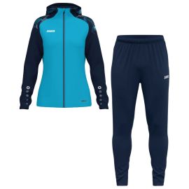 Jako Sonic Trainingsanzug Set Herren Damen 2-teilig Damen Trainingsjacke mit Kapuze Trainingshose