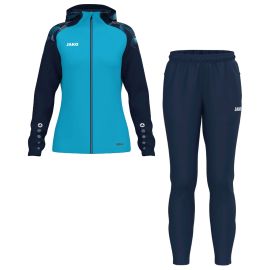 Jako Sonic Trainingsanzug Set Herren Damen 2-teilig Damen Trainingsjacke mit Kapuze Trainingshose