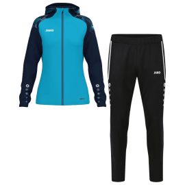 Jako Sonic Trainingsanzug Set Herren Damen 2-teilig Damen Trainingsjacke mit Kapuze Trainingshose