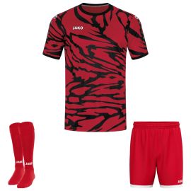 Jako Trikotsatz Animal Herren Damen 3-teilig Fussball Trikot Shorts Sockenstutzen