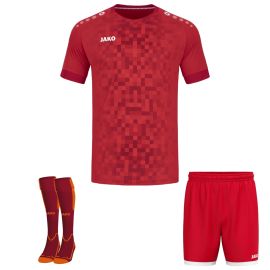Jako Trikotsatz Pixel Herren Damen 3-teilig Fussball Trikot Shorts Stutzenstrumpf