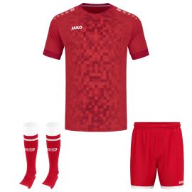 Jako Trikotsatz Pixel Herren Damen 3-teilig Fussball Trikot Shorts Stutzenstrumpf