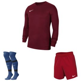 Nike Trikotsatz langarm Park 7 Herren Damen 3-teilig Trikot langarm Shorts Stutzenstrumpf