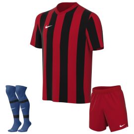 Nike Trikotsatz Striped Division V Kinder 3-teilig Fussball Trikot Shorts Stutzenstrumpf