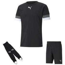 Puma Team Rise Trikotsatz Kinder 3-teilig Fussball Trikot Fussballshort Torwart Stegstutzen Core Stirrup