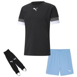 Puma Team Rise Trikotsatz Kinder 3-teilig Fussball Trikot Shorts Torwart Stegstutzen Core Stirrup