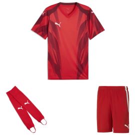 Puma teamFINAL26 Trikotsatz Herren Damen 3-teilig Graphic+ Trikot Fussballshort Torwart Stegstutzen Core Stirrup