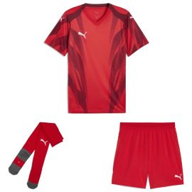 Puma teamFINAL26 Trikotsatz Herren Damen 3-teilig Graphic+ Trikot Short Core Sockenstutzen