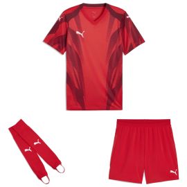 Puma teamFINAL26 Trikotsatz Herren Damen 3-teilig Graphic+ Trikot Short Torwart Stegstutzen Core Stirrup