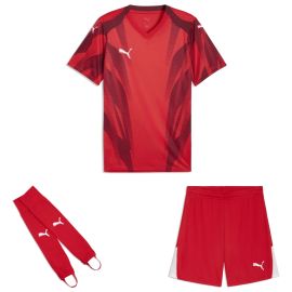 Puma teamFINAL26 Trikotsatz Herren Damen 3-teilig Graphic+ Trikot Shorts Torwart Stegstutzen Core Stirrup