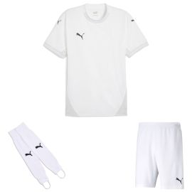 Puma teamFinal Trikotsatz Herren Damen 3-teilig Fussball Trikot Fussballshort Torwart Stegstutzen Core Stirrup