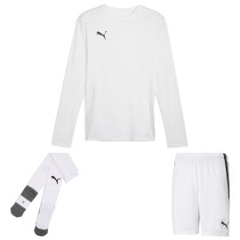 Puma teamGoal Trikotsatz langarm Herren Damen 3-teilig Langarmtrikot Fussballshort Core Sockenstutzen