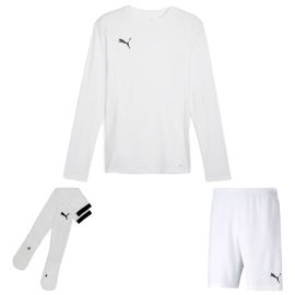 Puma teamGoal Trikotsatz langarm Herren Damen 3-teilig Langarmtrikot Fussballshort Sockenstutzen